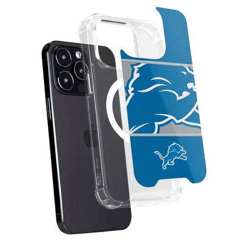 NFL Detroit Lions Zone Block iPhone 15 Pro MagSafe Case