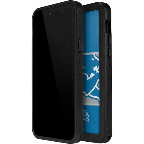 NFL Detroit Lions Zone Block iPhone 14 Pro Max Waterproof Case