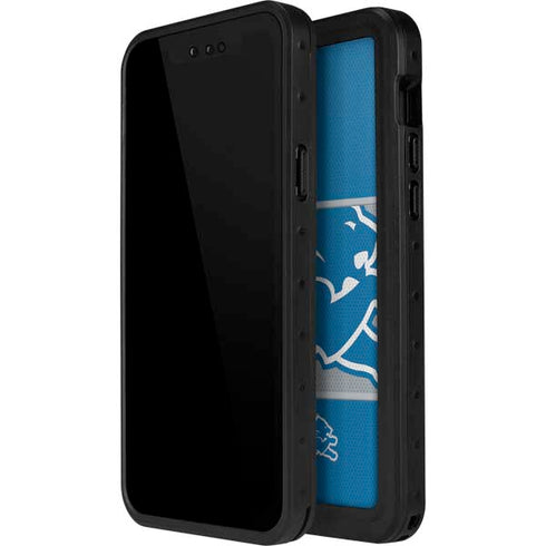 NFL Detroit Lions Zone Block iPhone 14 Pro Waterproof Case