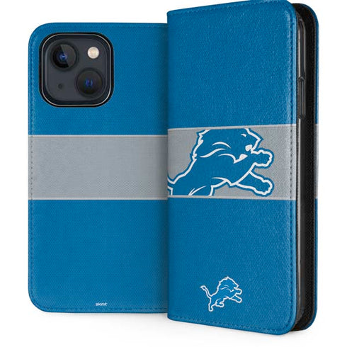 NFL Detroit Lions Zone Block iPhone 15 Folio Case