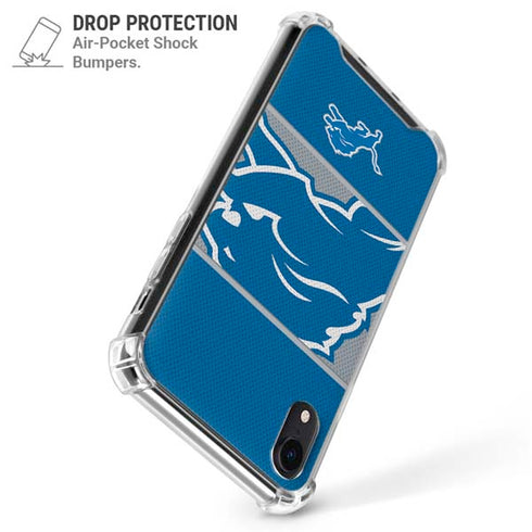 NFL Detroit Lions Zone Block iPhone XR Clear Case