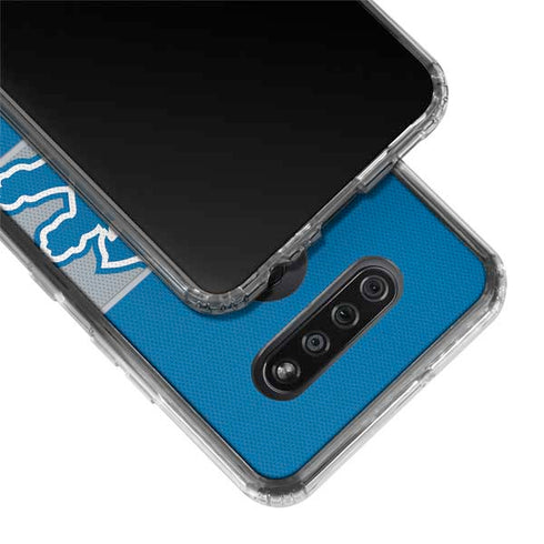 NFL Detroit Lions Zone Block LG K51/Q51 Clear Case