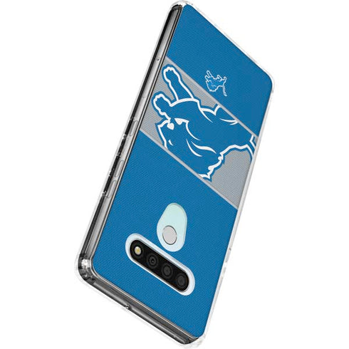 NFL Detroit Lions Zone Block LG Stylo 6 Clear Case