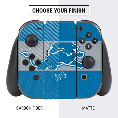 NFL Detroit Lions Zone Block Nintendo Switch Bundle Skin