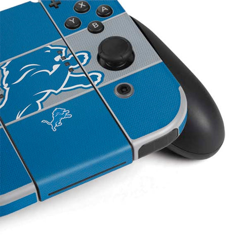 NFL Detroit Lions Zone Block Nintendo Switch OLED (2021) Skin