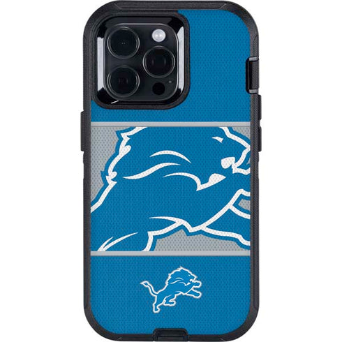 NFL Detroit Lions Zone Block Otterbox Defender iPhone Skin