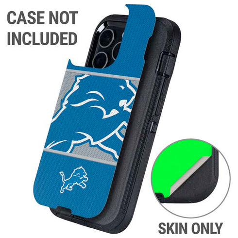 NFL Detroit Lions Zone Block Otterbox Defender iPhone Skin