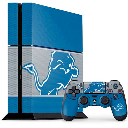 NFL Detroit Lions Zone Block PS4 Console and Controller Bundle Skin
