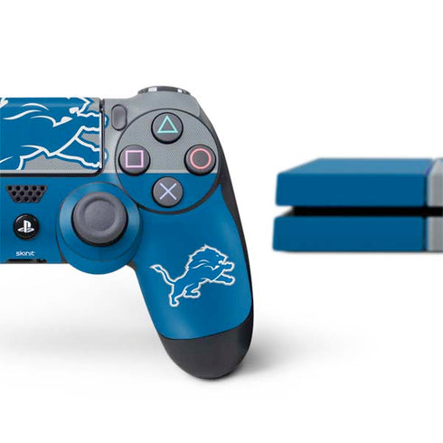 NFL Detroit Lions Zone Block PS4 Console and Controller Bundle Skin