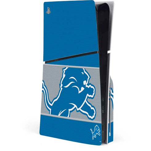 NFL Detroit Lions Zone Block PS5 Slim Disk Console Skin