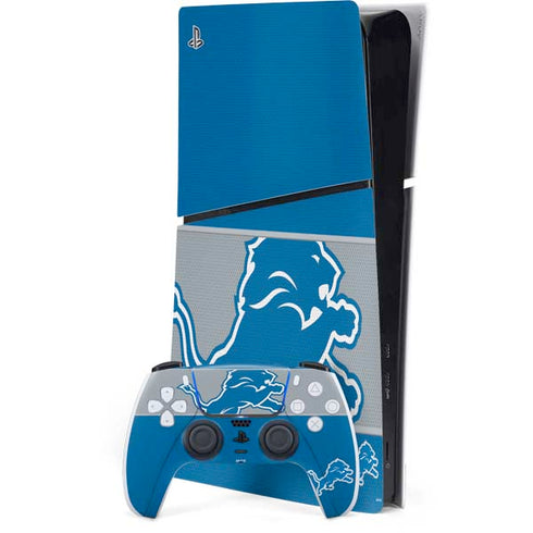 NFL Detroit Lions Zone Block PS5 Slim Digital Edition Bundle Skin
