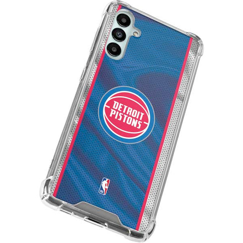 NBA Detroit Pistons Away Jersey Galaxy A14 5G Clear Case