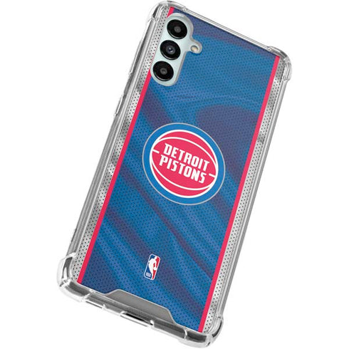 NBA Detroit Pistons Away Jersey Galaxy A15 5G Clear Case