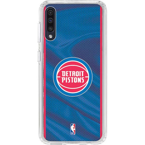 NBA Detroit Pistons Away Jersey Galaxy A50 Clear Case
