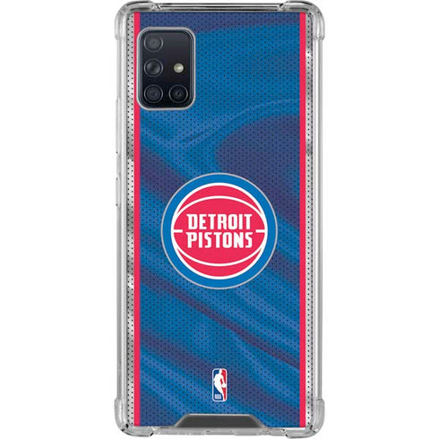 NBA Detroit Pistons Away Jersey Galaxy A51 5G Clear Case