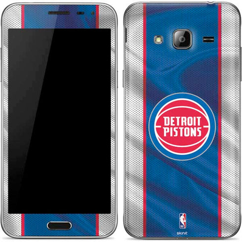 NBA Detroit Pistons Away Jersey Galaxy J3 Skin