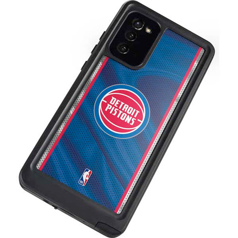 NBA Detroit Pistons Away Jersey Galaxy Note20 5G Waterproof Case