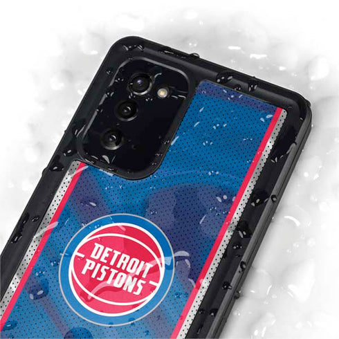 NBA Detroit Pistons Away Jersey Galaxy Note20 5G Waterproof Case