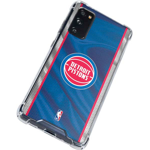 NBA Detroit Pistons Away Jersey Galaxy S20 FE Clear Case