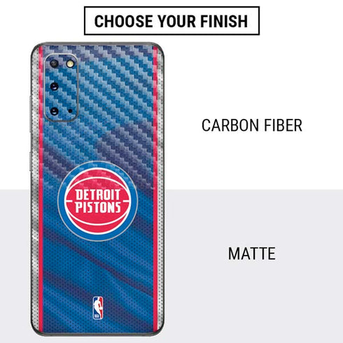 NBA Detroit Pistons Away Jersey Galaxy S20 Skin