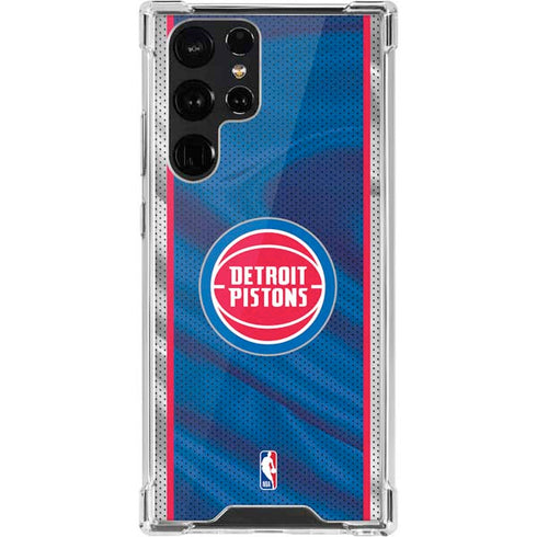 NBA Detroit Pistons Away Jersey Galaxy S22 Ultra Clear Case