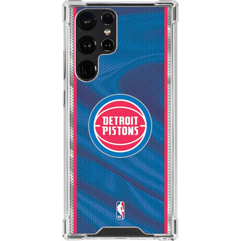 NBA Detroit Pistons Away Jersey Galaxy S24 Ultra Clear Case