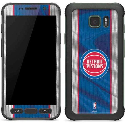 NBA Detroit Pistons Away Jersey Galaxy S7 Active Skin