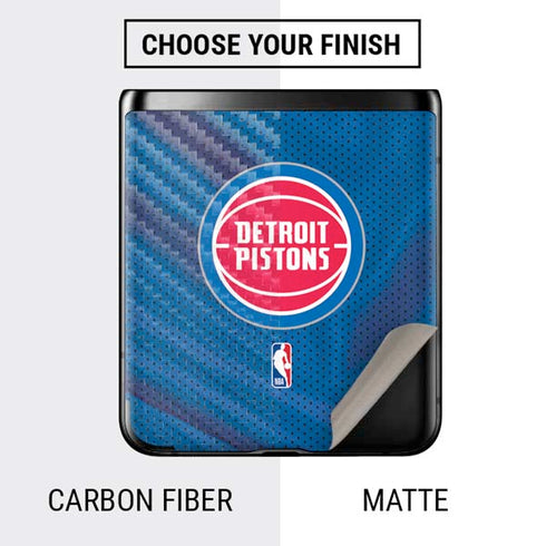 NBA Detroit Pistons Away Jersey Galaxy Z Flip Skin