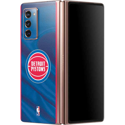 NBA Detroit Pistons Away Jersey Galaxy Z Fold2 5G Skin
