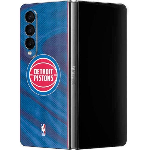 NBA Detroit Pistons Away Jersey Galaxy Z Fold4 5G Skin