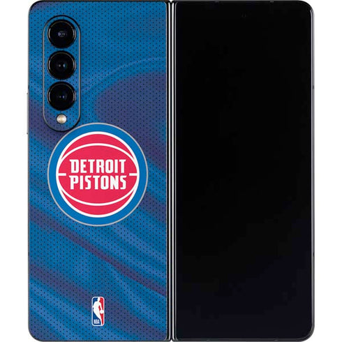 NBA Detroit Pistons Away Jersey Galaxy Z Fold4 5G Skin