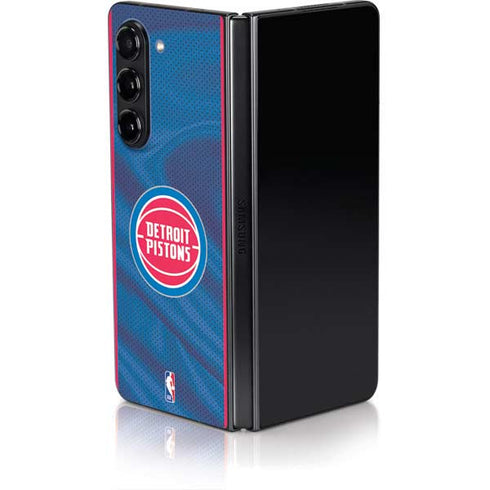 NBA Detroit Pistons Away Jersey Galaxy Z Fold5 5G Skin