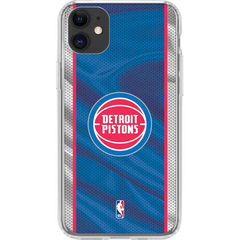 NBA Detroit Pistons Away Jersey iPhone 11 Clear Case