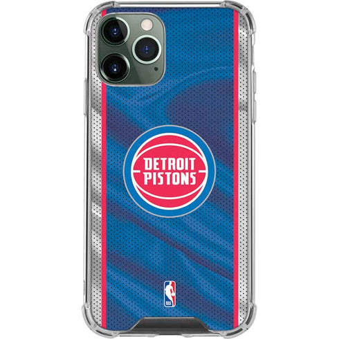 NBA Detroit Pistons Away Jersey iPhone 11 Pro Max Clear Case