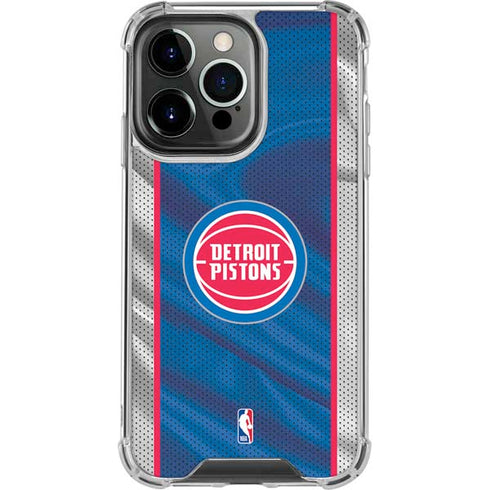 NBA Detroit Pistons Away Jersey iPhone 13 Pro Clear Case