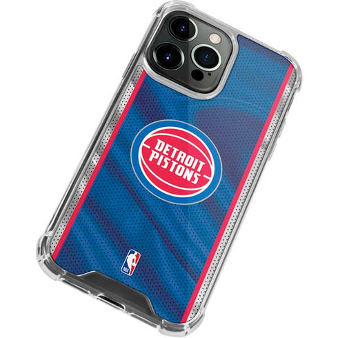 NBA Detroit Pistons Away Jersey iPhone 13 Pro Max Clear Case
