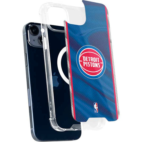 NBA Detroit Pistons Away Jersey iPhone 15 Plus MagSafe Case