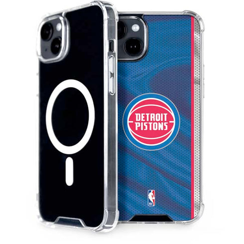 NBA Detroit Pistons Away Jersey iPhone 15 Plus MagSafe Case