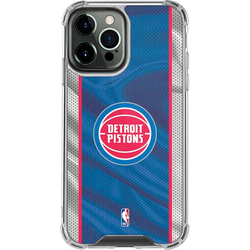 NBA Detroit Pistons Away Jersey iPhone 15 Pro Max Clear Case