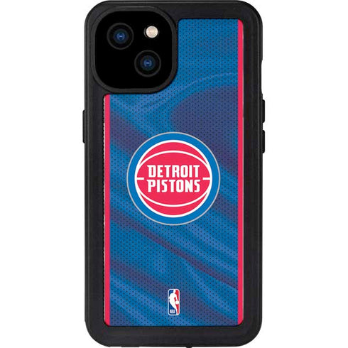 NBA Detroit Pistons Away Jersey iPhone 15 Plus Waterproof Case