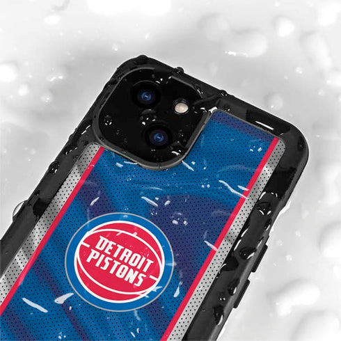 NBA Detroit Pistons Away Jersey iPhone 15 Plus Waterproof Case