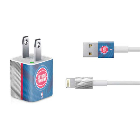 NBA Detroit Pistons Away Jersey iPhone Charger (5W USB) Skin