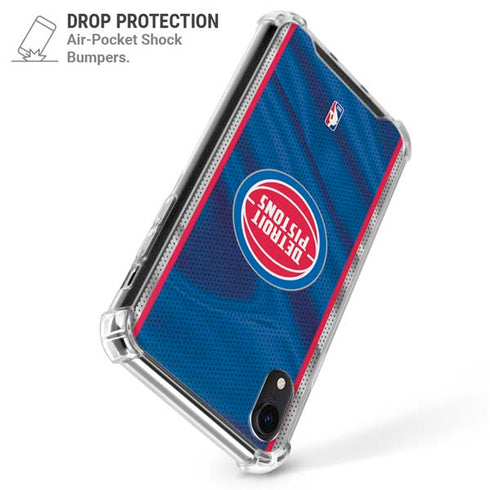 NBA Detroit Pistons Away Jersey iPhone XR Clear Case