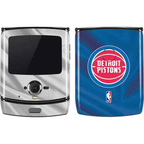 NBA Detroit Pistons Away Jersey Motorola RAZR Skin