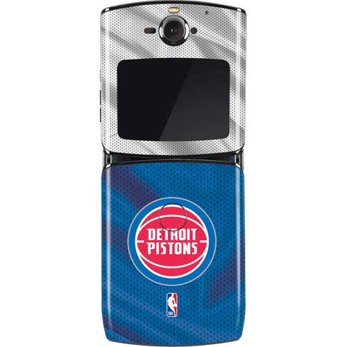 NBA Detroit Pistons Away Jersey Motorola RAZR Skin