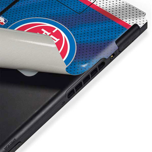 NBA Detroit Pistons Away Jersey Nintendo Switch Bundle Skin