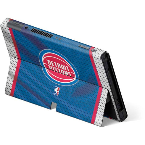 NBA Detroit Pistons Away Jersey Nintendo Switch OLED (2021) Skin