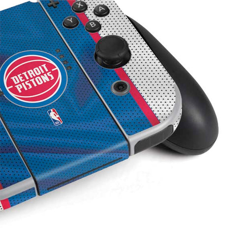 NBA Detroit Pistons Away Jersey Nintendo Switch OLED (2021) Skin
