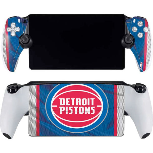 NBA Detroit Pistons Away Jersey PlayStation Portal Remote Player Skin