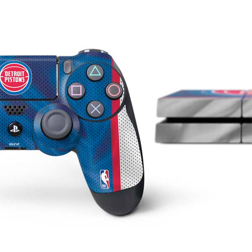 NBA Detroit Pistons Away Jersey PS4 Console and Controller Bundle Skin